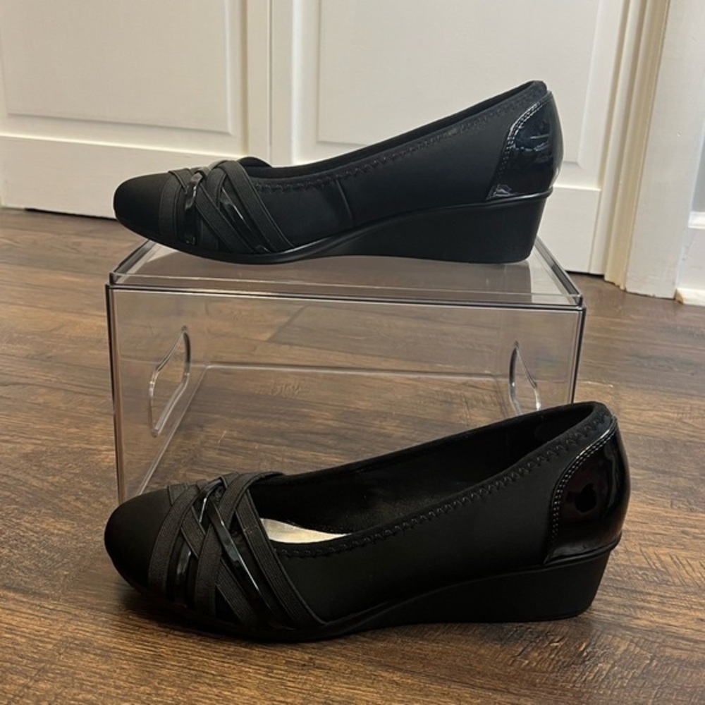 Cliffs By White Mountain Woman’s Bowie Cushioned Ballet Wedge Heel Shoes